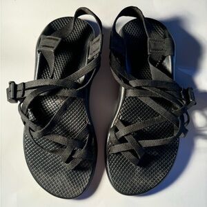 Chaco ZVOLV X2 Black Women's Size 9 Adjustable Weave Strap Outdoor Sandals Sport